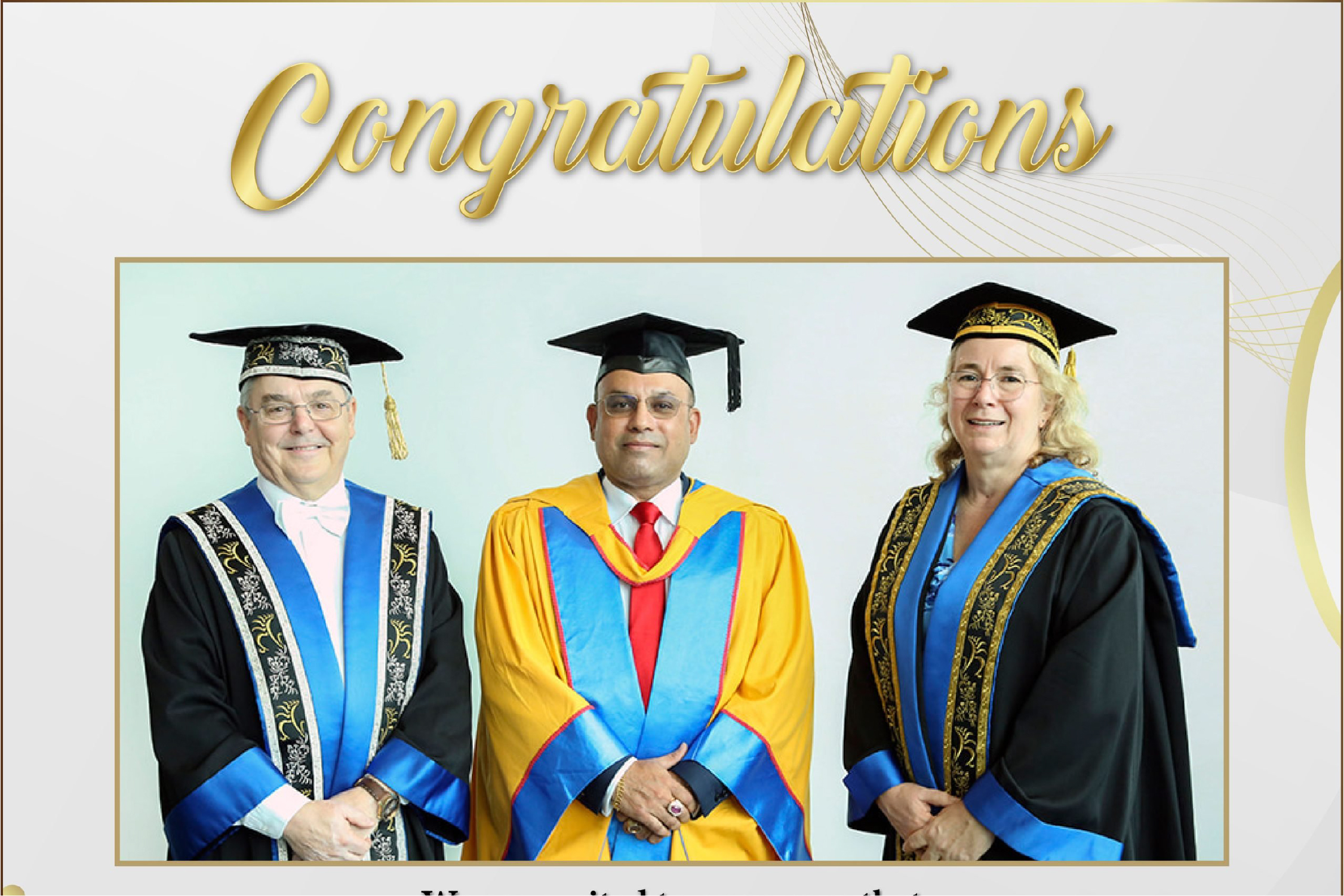 Congratulation Dr. Roshana Jalagge for his Extraordinary Achievements