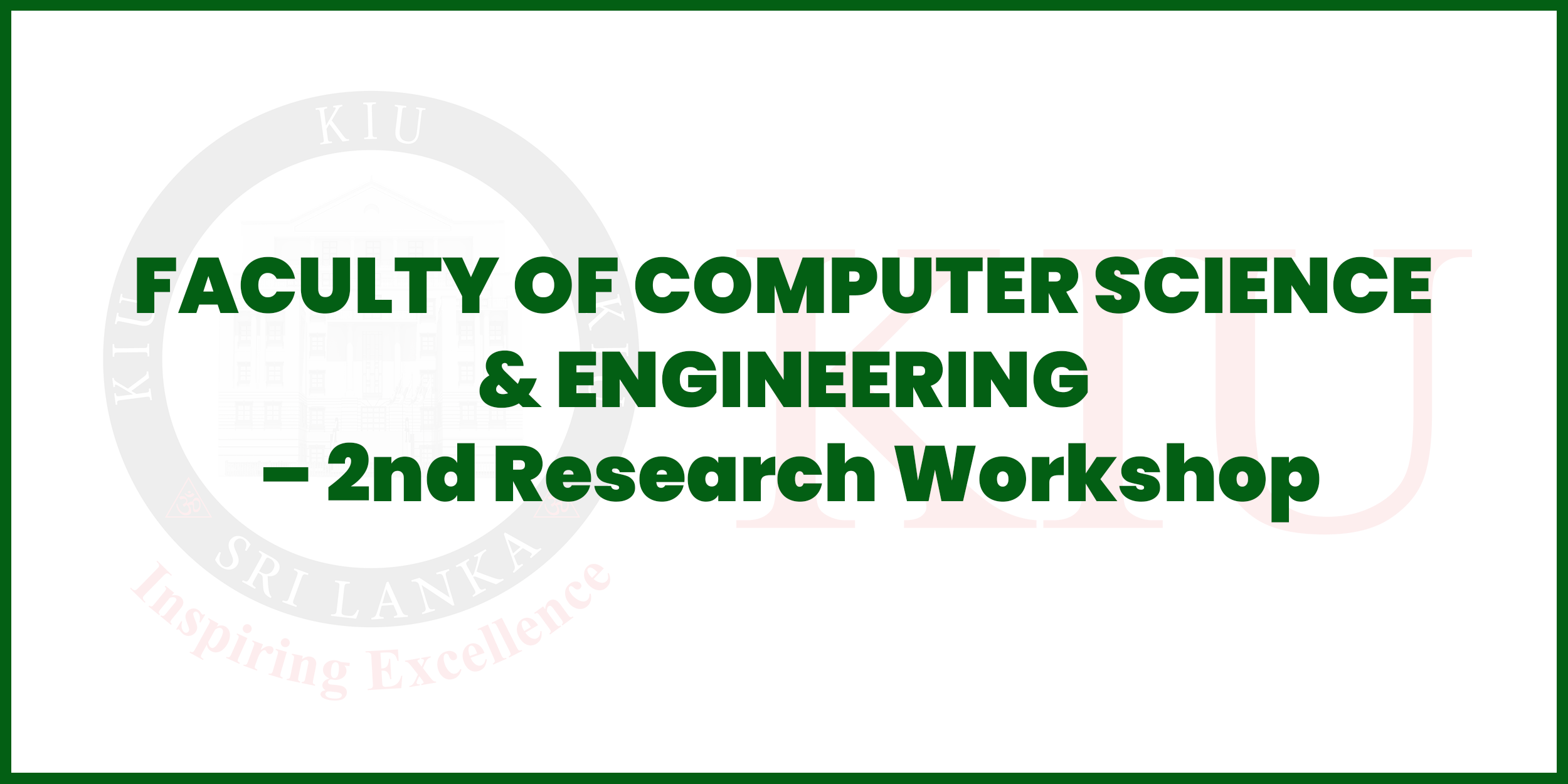 KIU Computer Science Workshops | Events & Webinars at KIU